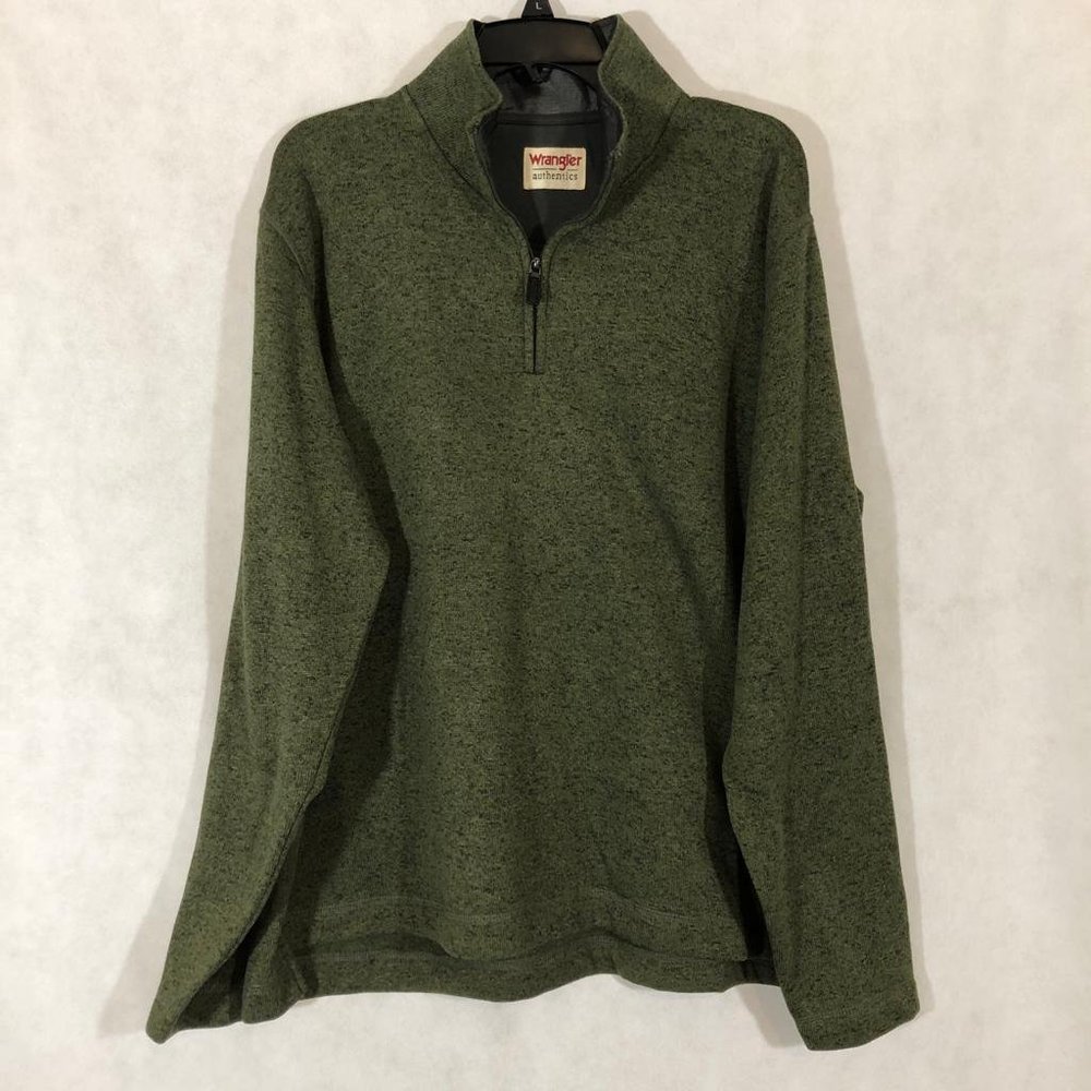 Wrangler Mens 1/4 Zip Sweatshirt Size Large